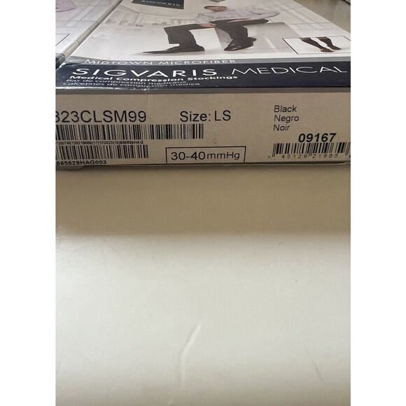 Sigvaris Midtown Men's Microfiber 30-40 mmHg Medical Compression Stockings - Picture 4 of 5